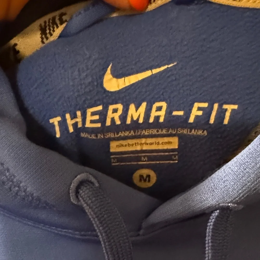 Nike Royal Blue Hoodie with Metallic Logo
